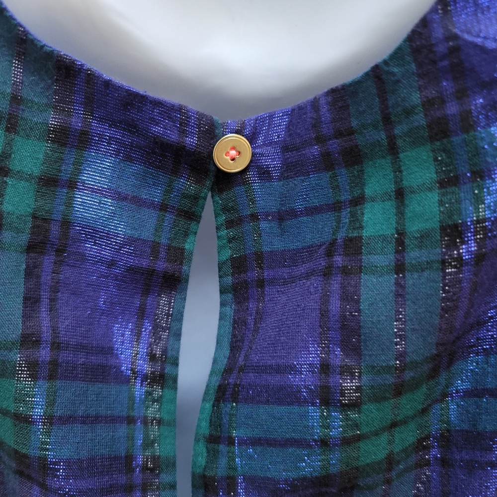 New J Crew 4 5 6 7 Girls Crewcuts Ruffle Dress Blackwatch Tartan Plaid NWT - Picture 6 of 6